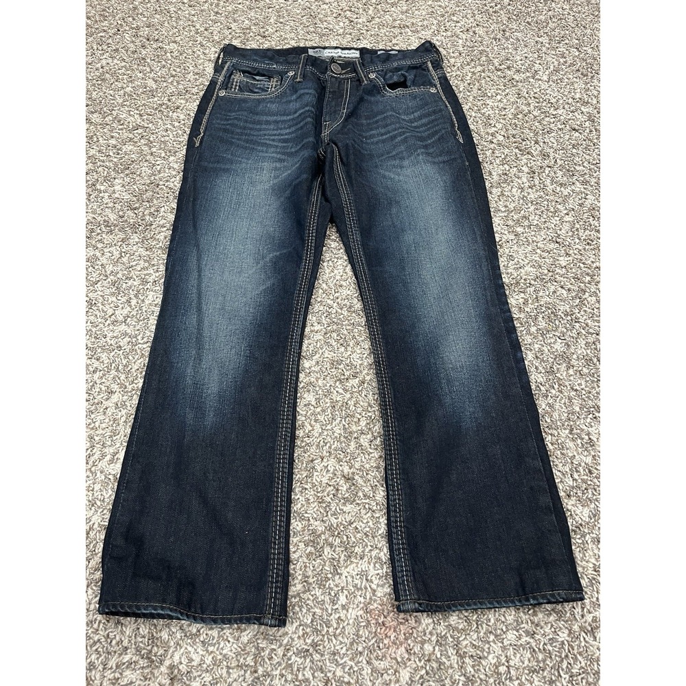 BKE DENIM CARTER Men's Jeans‎ Size 30s Embroidered (1970)